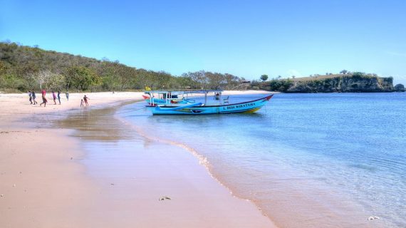 Pink Beach in Lombok