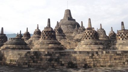 Buddhist Temple Borobudur in Java