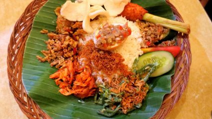 Classic Indonesian rice dish Nasi Padang