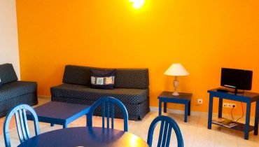 Cozy living room with TV