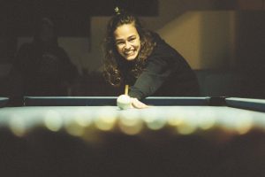 Billard im Garten unseres Surfhauses in Corralejo