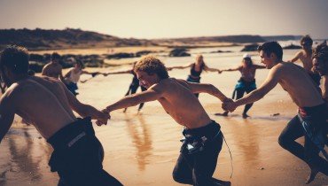 Beach warm-up Surfcamp Gruppenreise