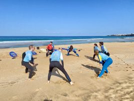 Surfschule El Cotillo: Ein Warm-Up ist immer wichtig! Surfschule El Cotillo: Ein Warm-Up ist immer wichtig!