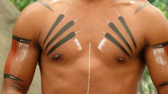 Aborigine-Körperbemalung