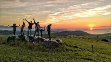 Schöner Sonnenuntergang in San Vicente
