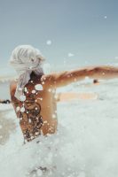 Spass im Wasser in der Surfschule Moliets