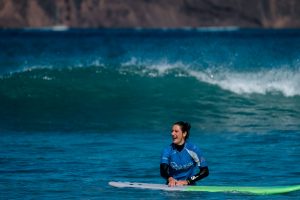 Spaß beim Surfen an unserem Hausriff Punta Elena auf Fuerteventura