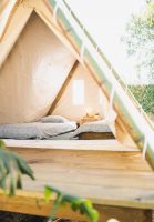 Surfcamp Moliets Unterkunft im Deluxe Zelt