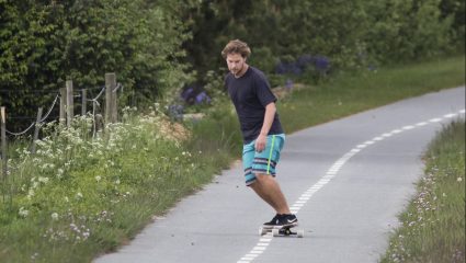 Longboarden in Dänemark