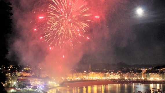 Fireworks in San Sebastian Fireworks in San Sebastian