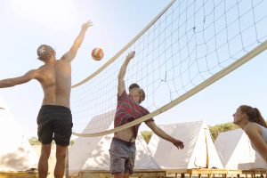 Voley playa en al campamento Voley playa actividades Vieux Boucau