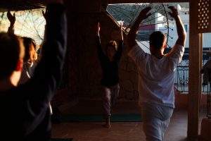 Yogakurs im Surfhaus