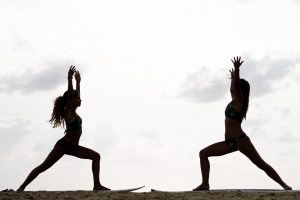 Yoga am Strand in Moliets