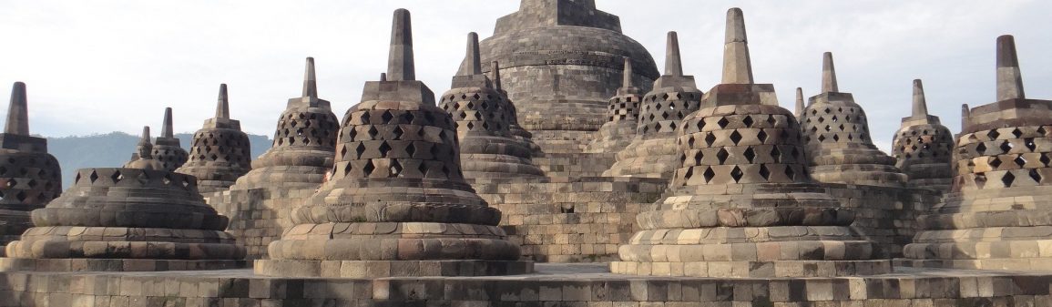Buddhistischer Tempel Borobudur auf Java