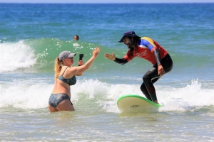 Surfkurse mit Nando machen immer Spass